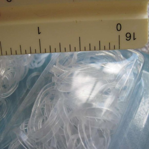 260 Goody Value Pack Clear Ouchless No Metal 3 Sizes Poly Elastic Hair Bands - Picture 4 of 9